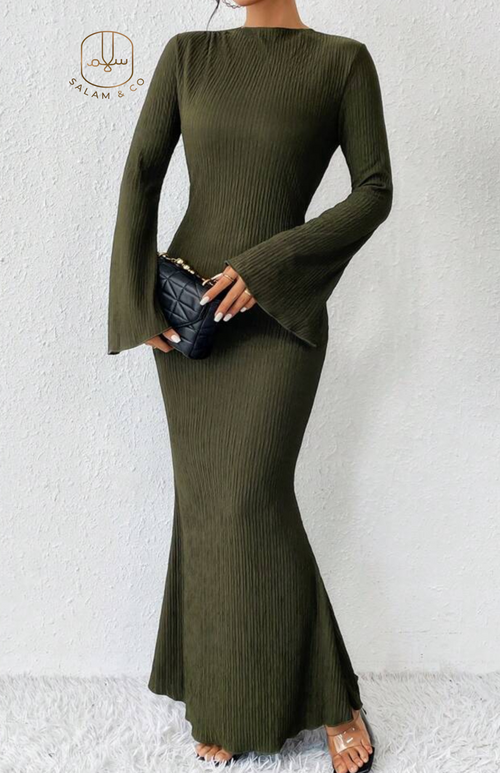 Bell Sleeve Dress - Salam Fashion