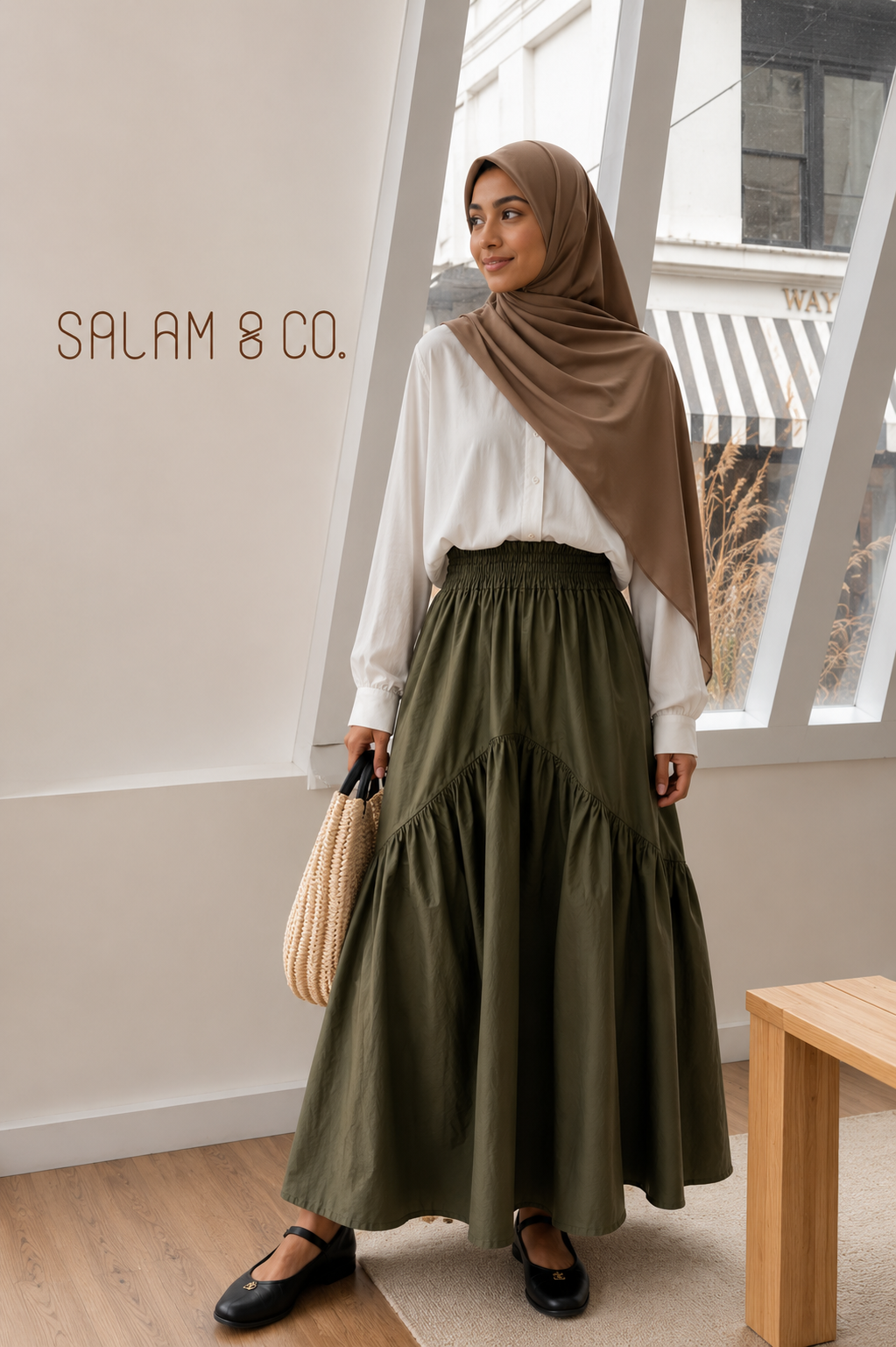 The Safa Tiered Maxi Skirt - Salam Fashion