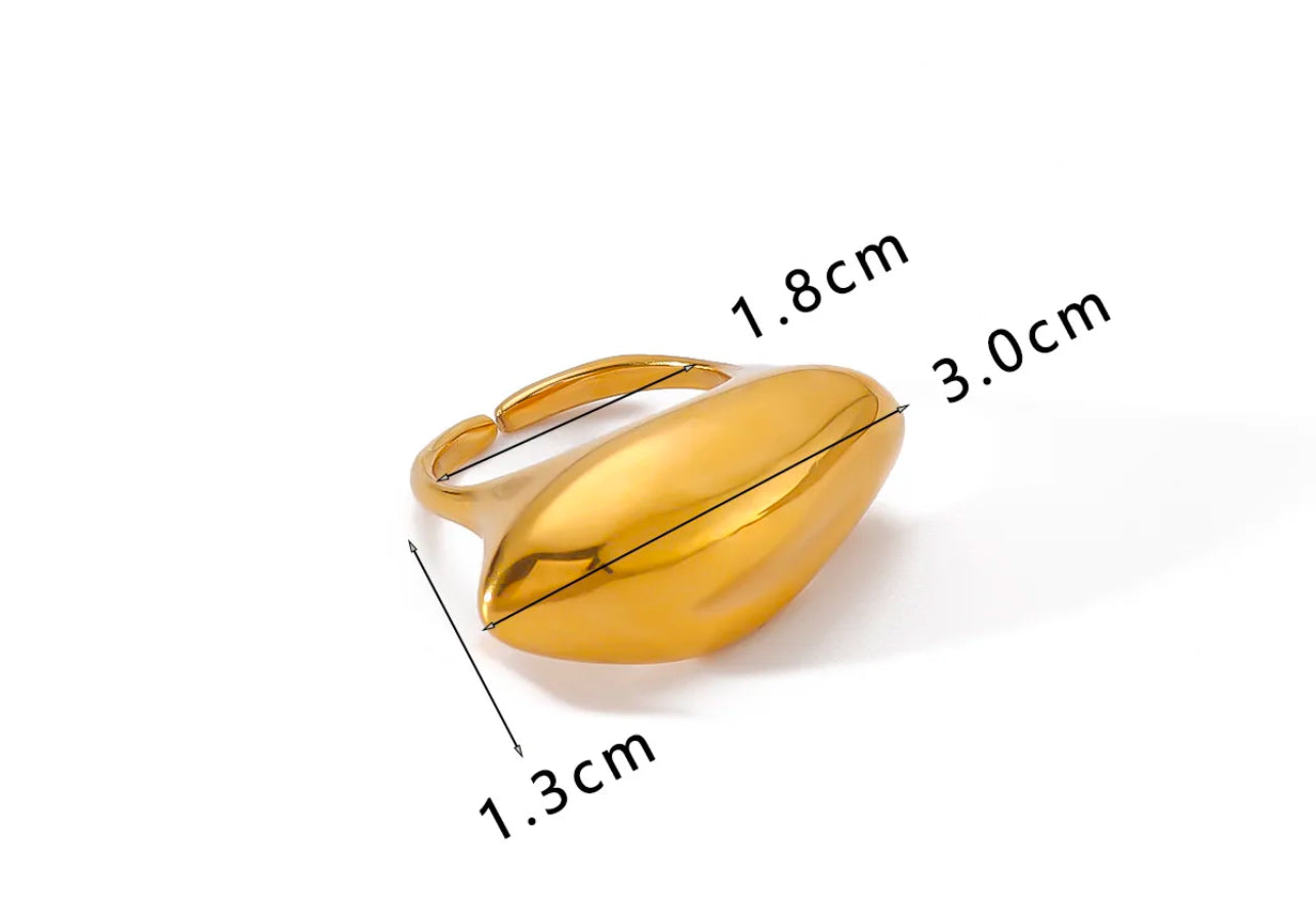 Chunky 18K Gold Plated Rings