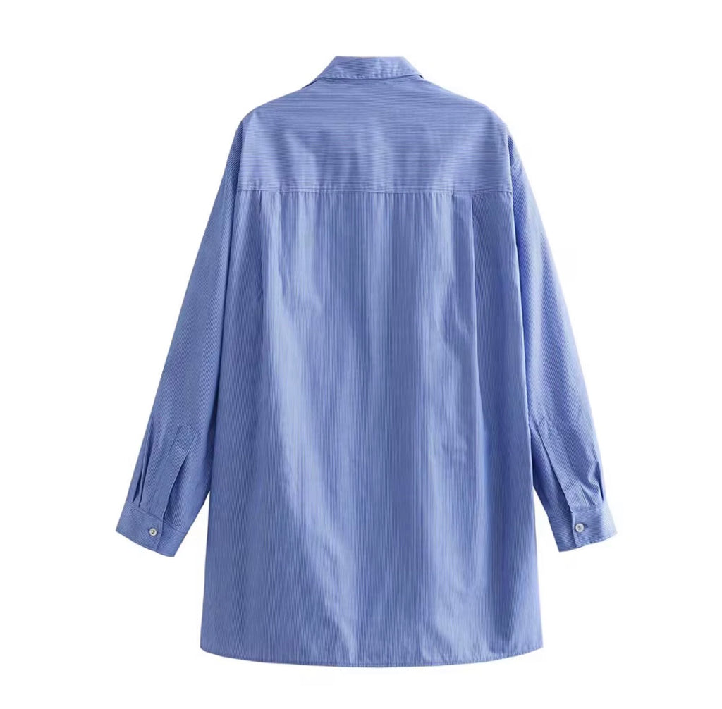 The Safiya Pinstripe Top - Salam Fashion