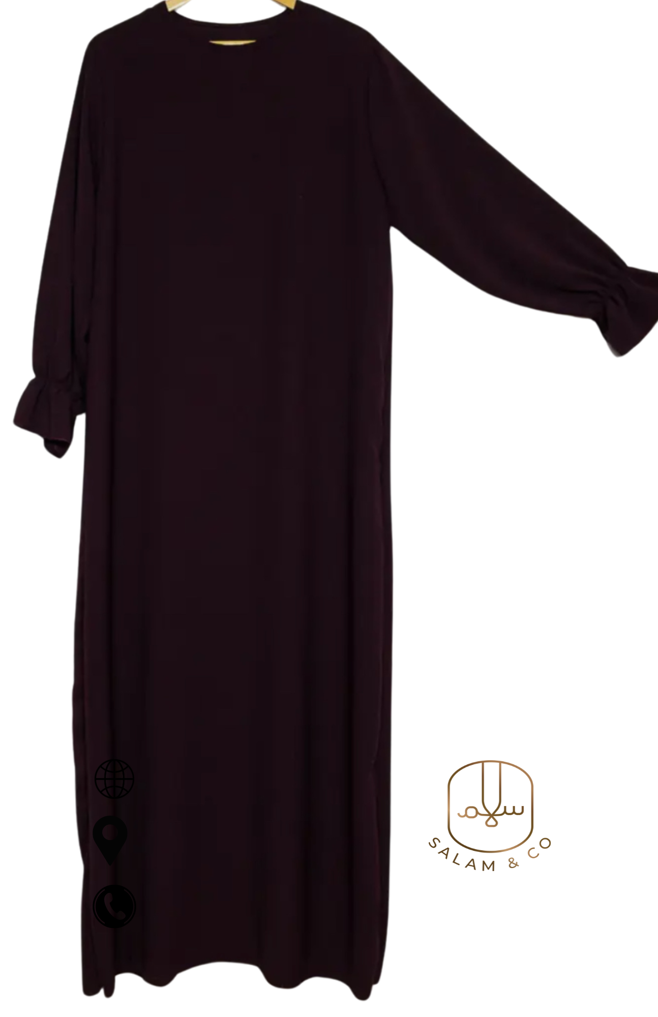 Ruffle Sleeve Abaya