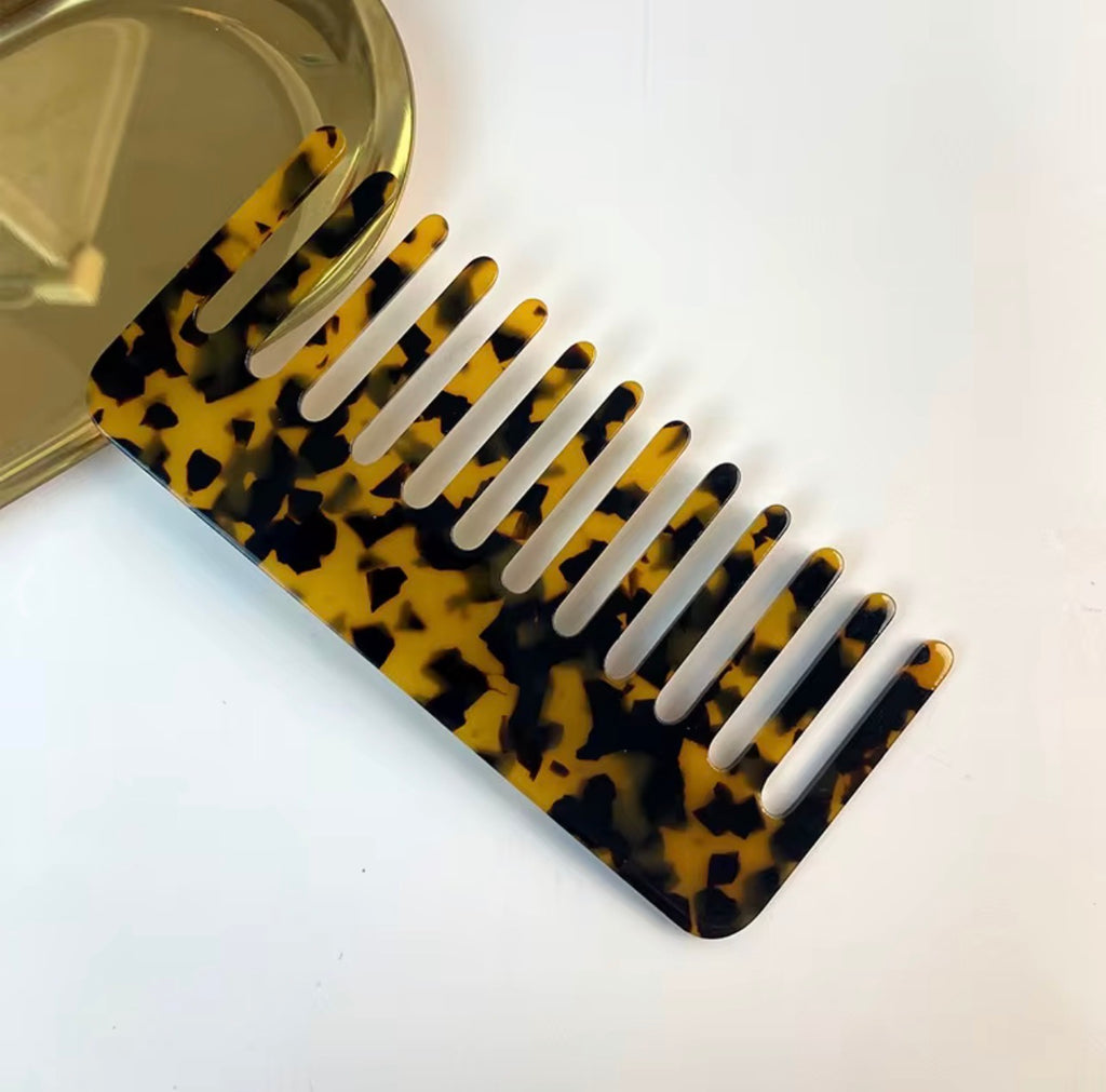 The Luxe Marble Wide-Tooth Comb - Salam Fashion