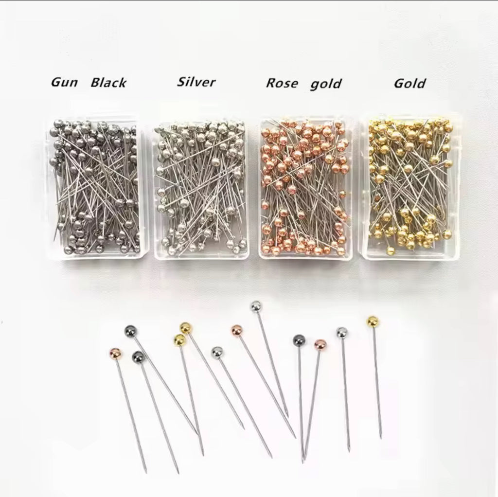 Hijab Pins | Straight Pins | 100 hijab pins box