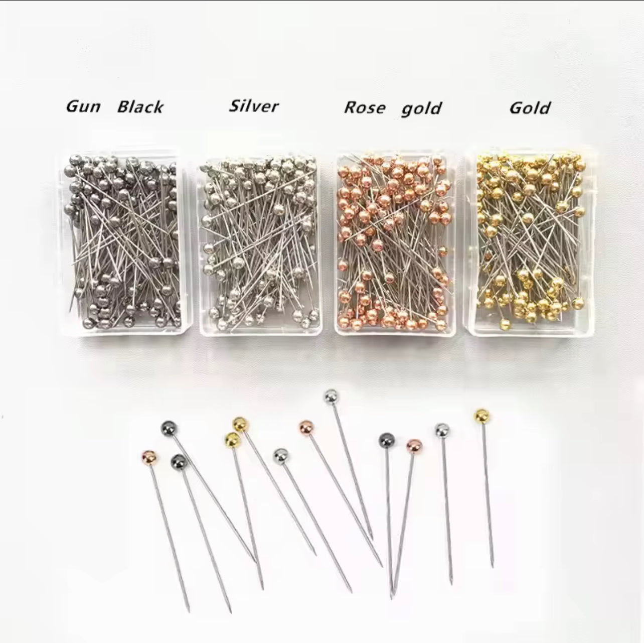 Hijab Pins | Straight Pins | 100 hijab pins box