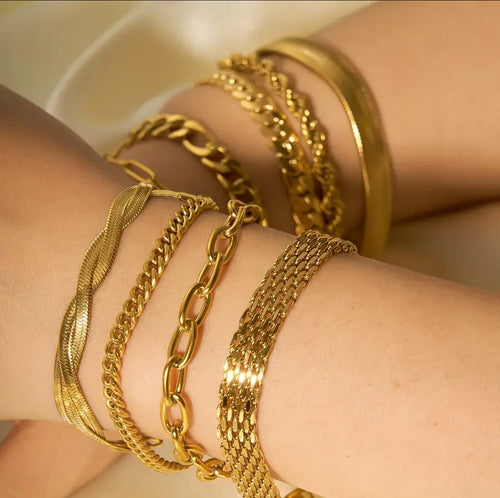 Chain Bracelet 18K Gold Plated - Salam Fashion