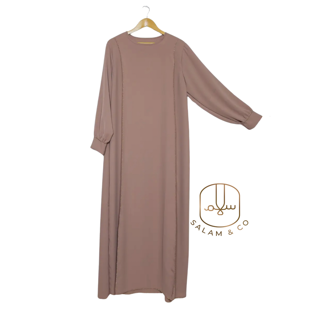 Gold Trim Abaya