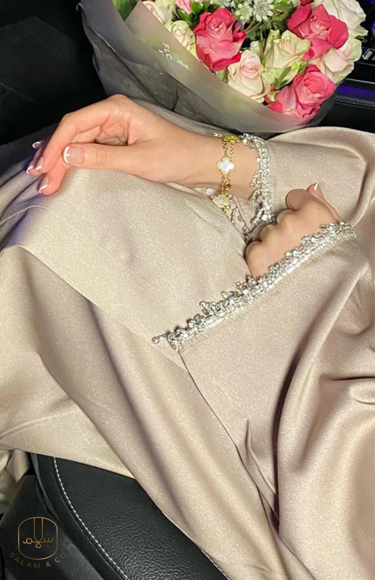 Crystal Beaded Abaya