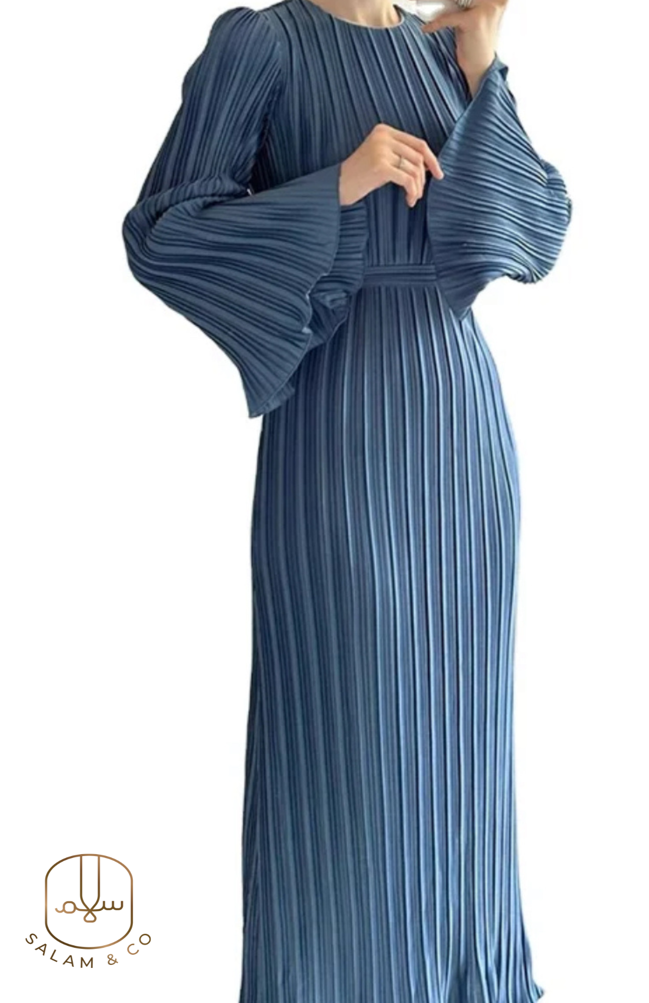 Pleated Maxi Dress