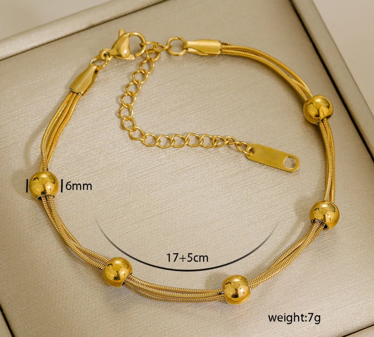 Chain Bracelet 18K Gold Plated