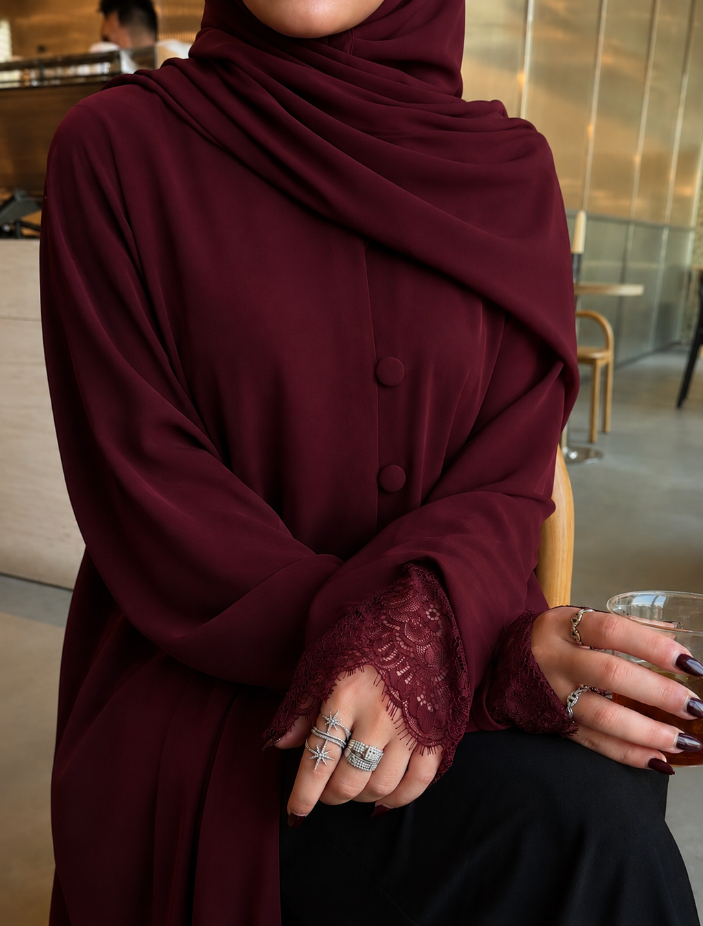 The Ward Lace Abaya - Salam Fashion
