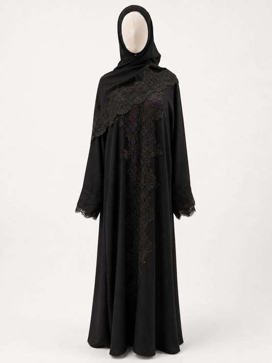 The Andalus Lace Abaya - Salam Fashion