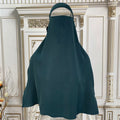 SINGLE LAYER NIQAB- Peacock