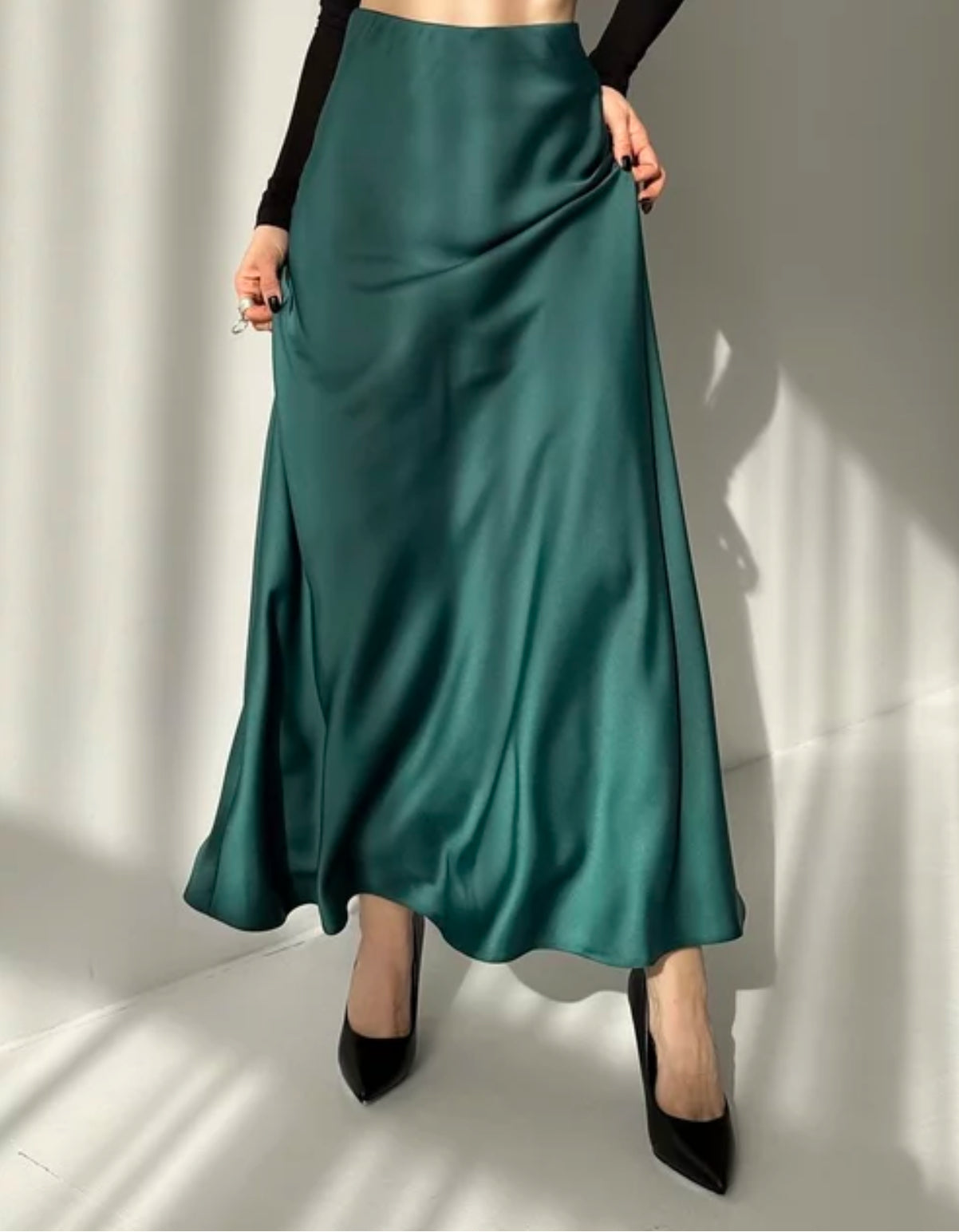 Satin Maxi Skirt