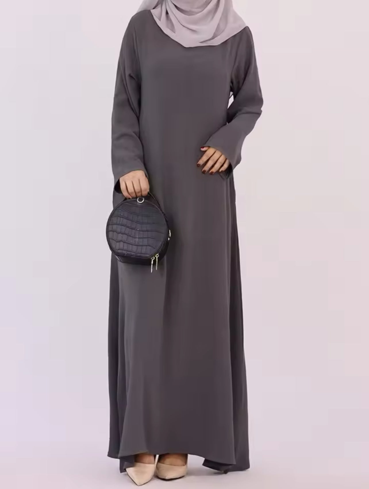 Lightweight Crepe Abaya with Pockets