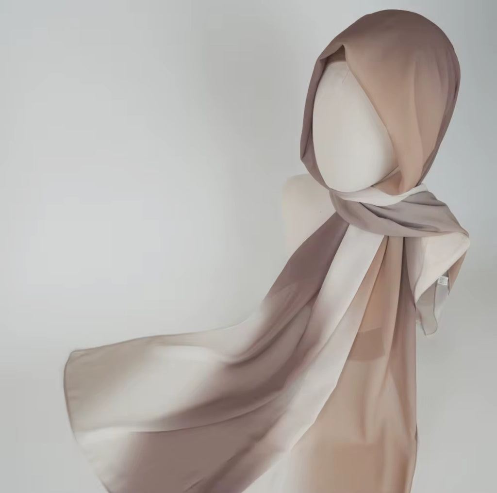 Ombre Chiffon Hijabs
