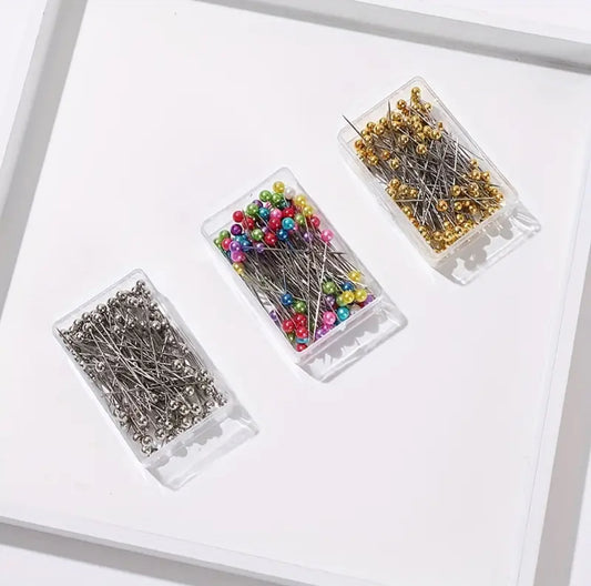 Hijab Pins | Straight Pins | 100 hijab pins box