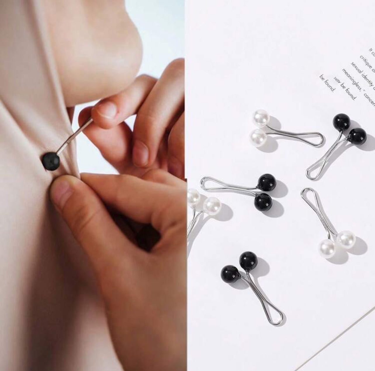 Pearl Hijab Pin - 6 pack