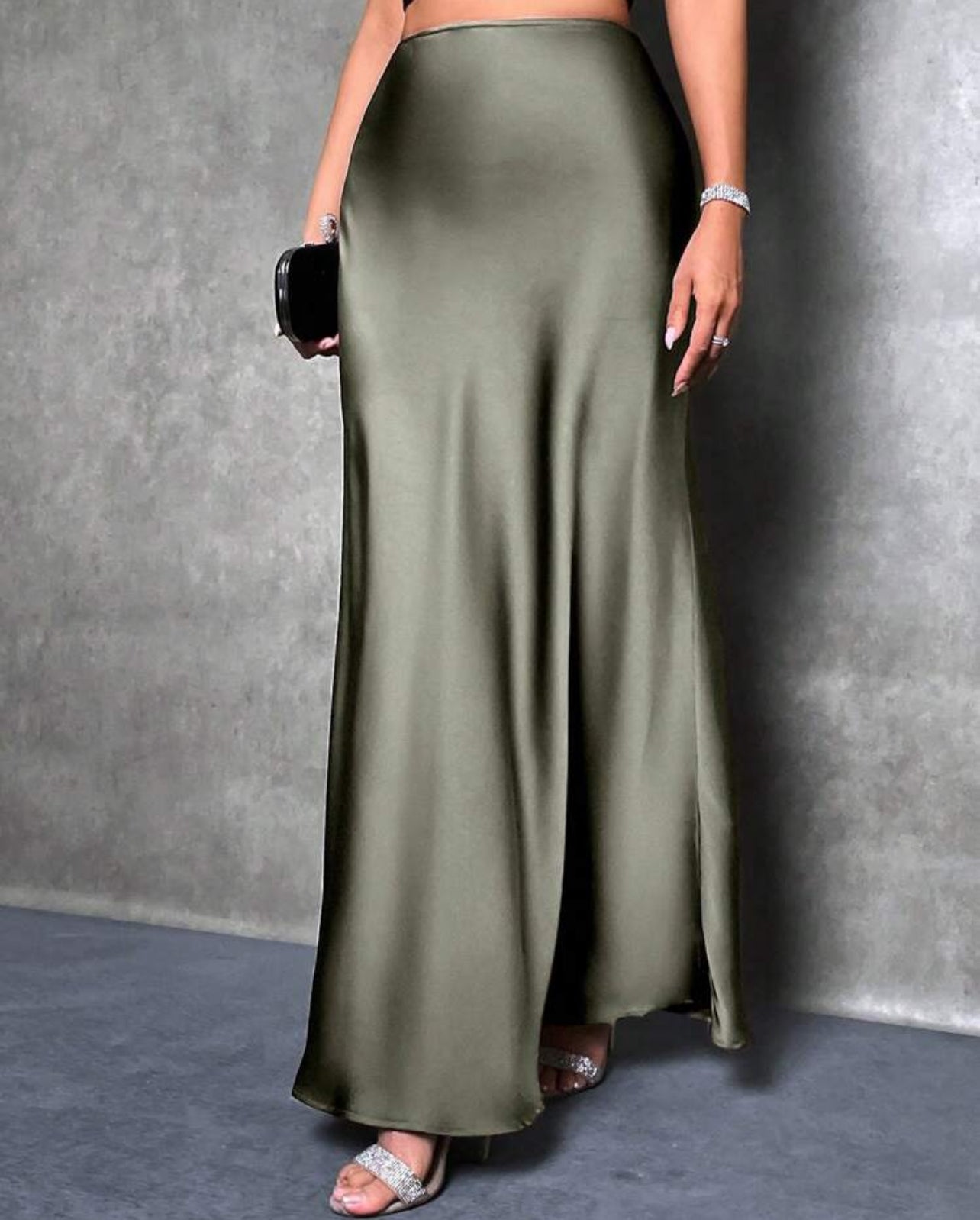 Satin Maxi Skirt