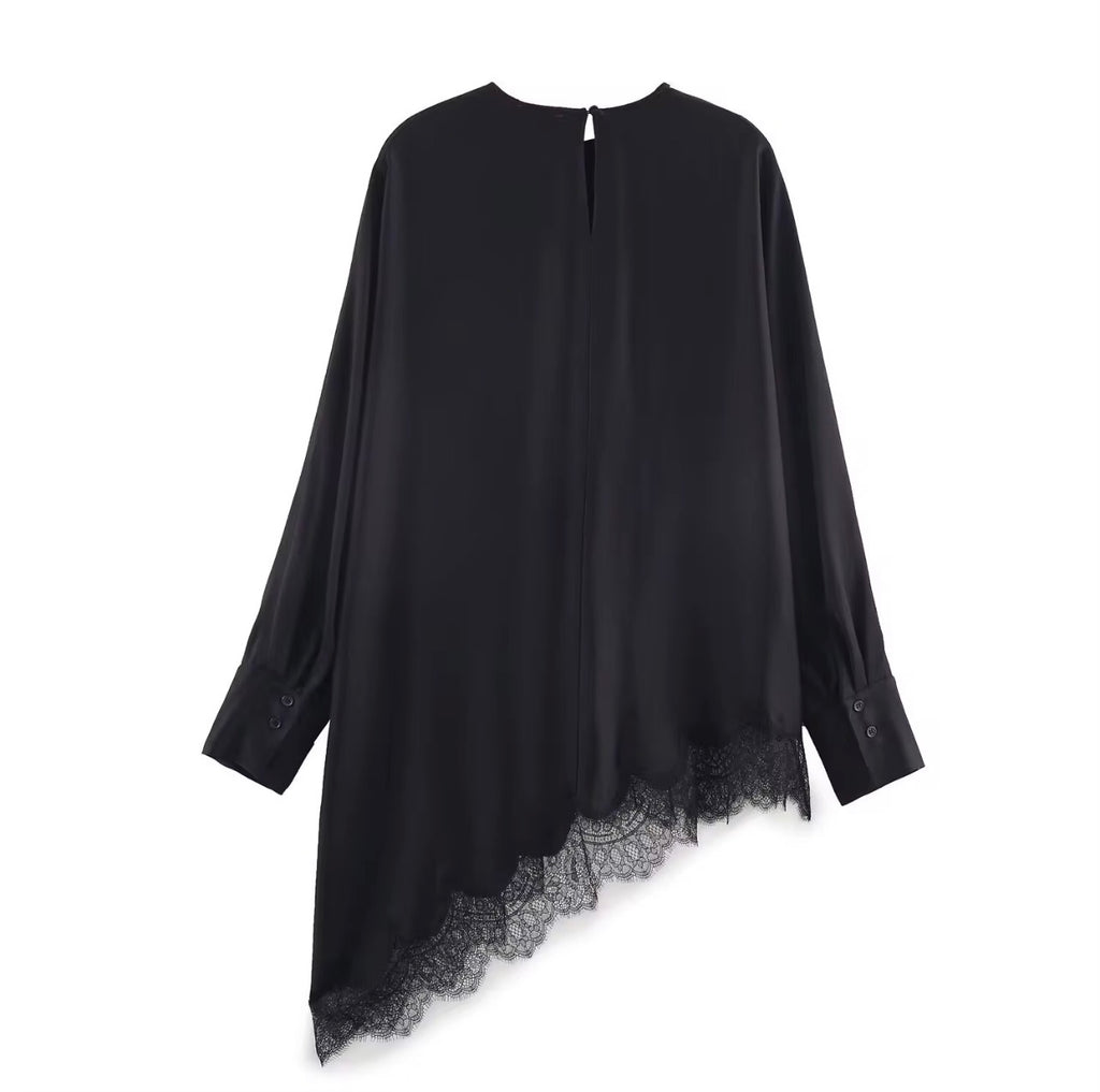 The Haya Lace Hem Tunic - Salam Fashion