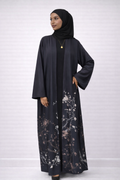 The Midnight Blossom Abaya - Salam Fashion