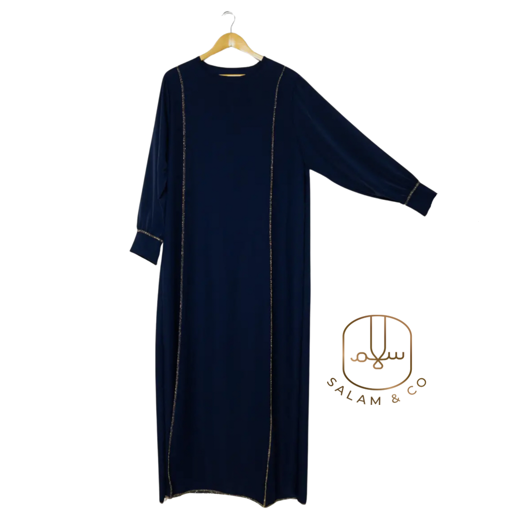 Gold Trim Abaya