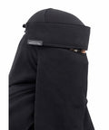 Bedoon Essm- Hidden Double Elastic Pull Down Niqab with Flap - Salam Fashion