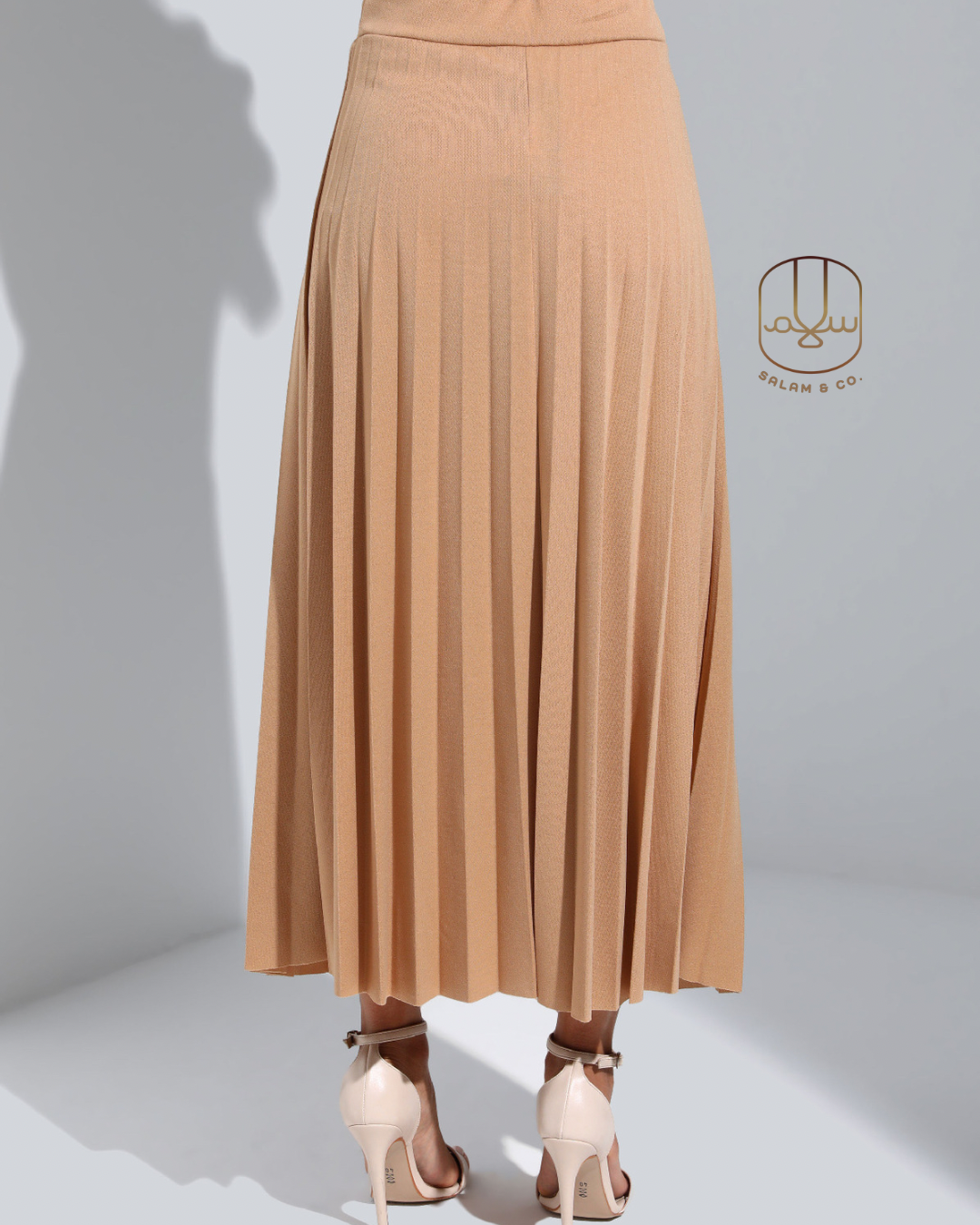 Pleated Maxi Skirt