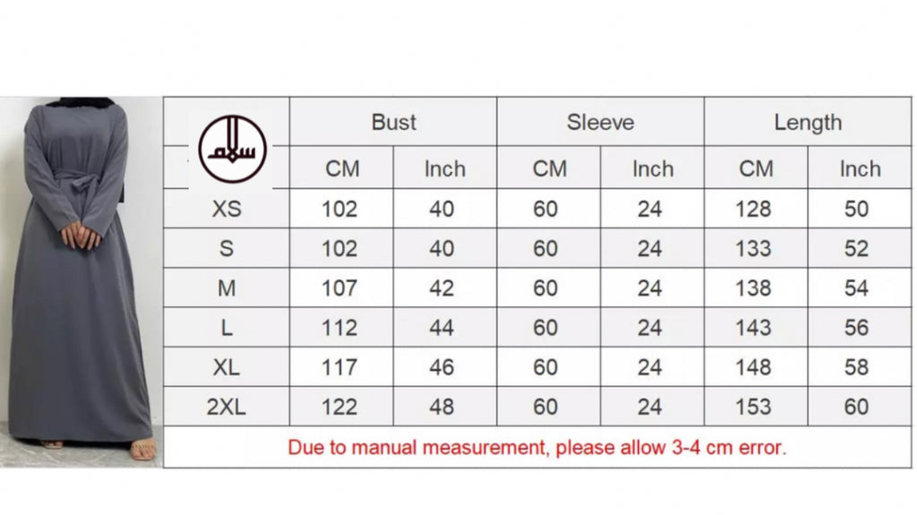 Classic Closed Abaya - Rose Pink - Salam Fashion