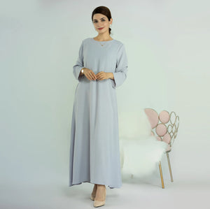 Lightweight Crepe Abaya with Pockets