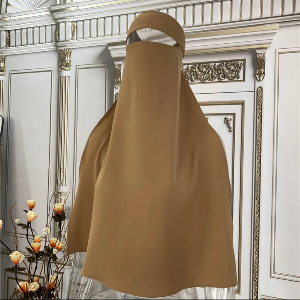 SINGLE LAYER NIQAB- Copper