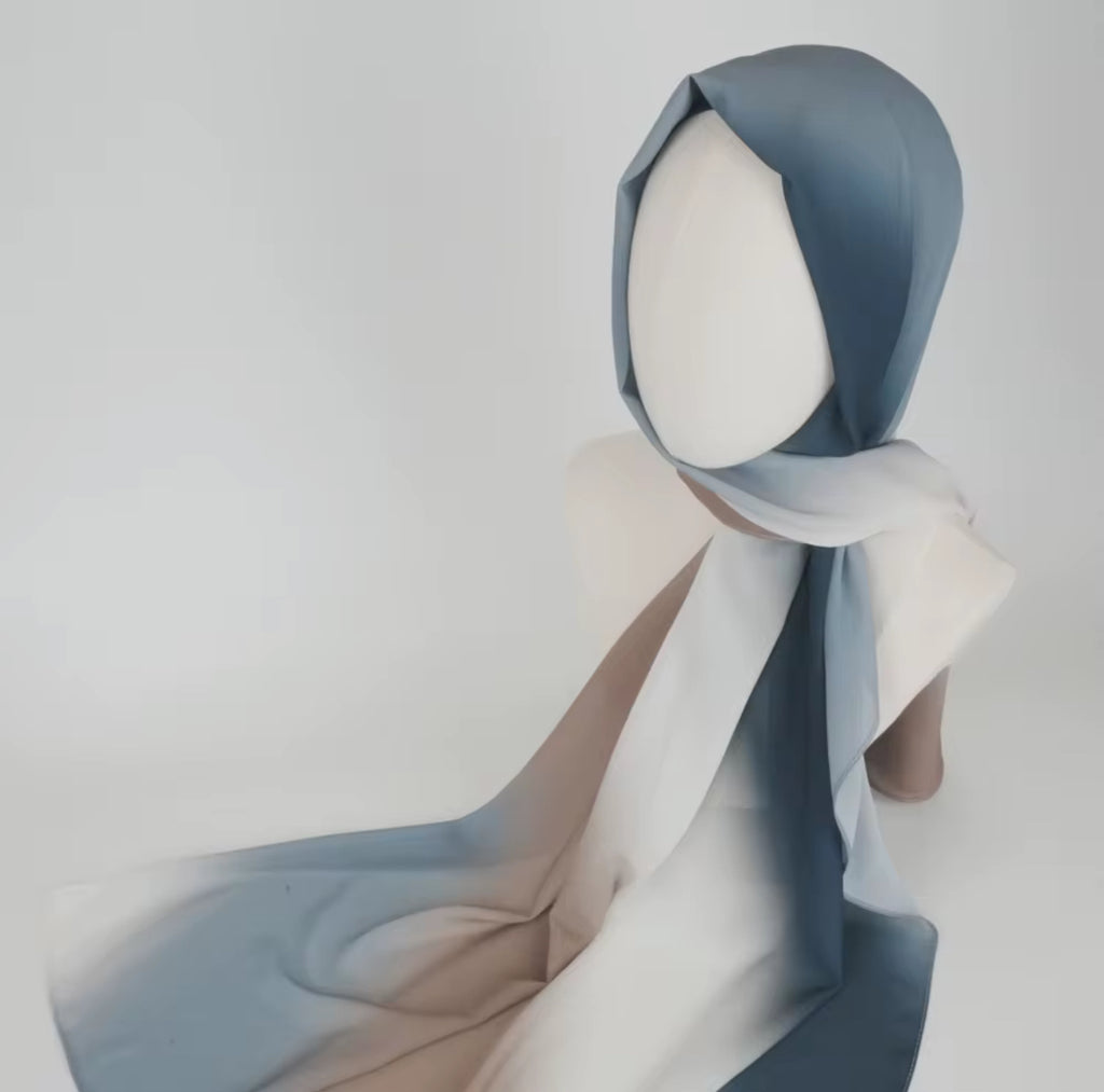 Ombre Chiffon Hijabs