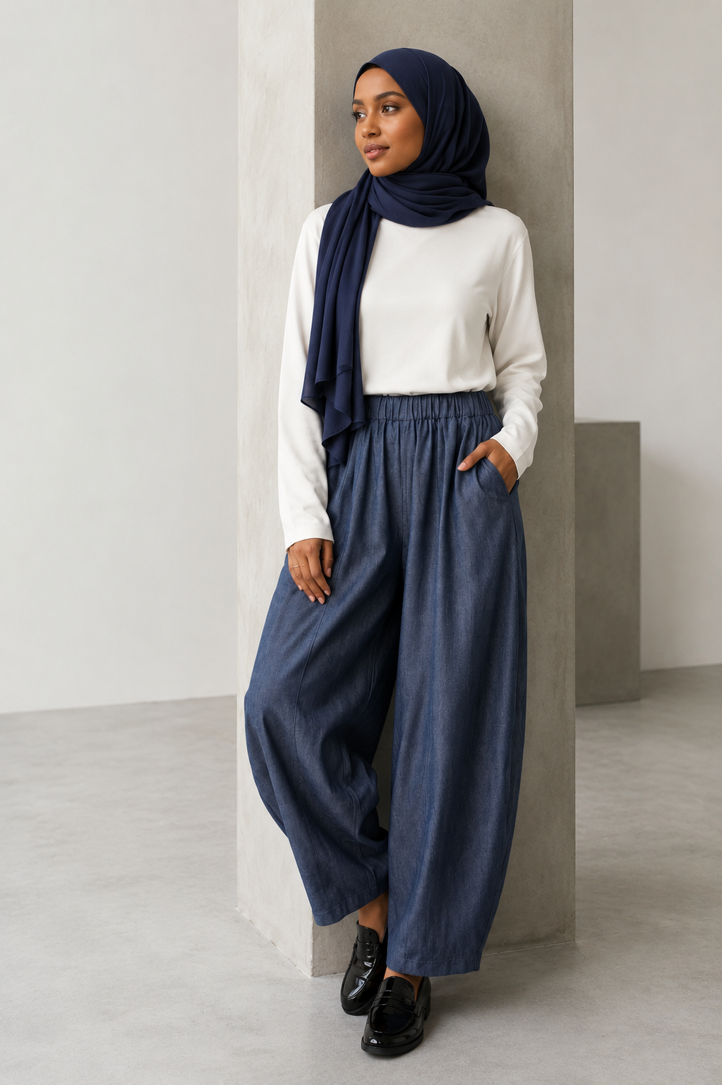 The Zeinah Cotton Barrel Pants - Salam Fashion