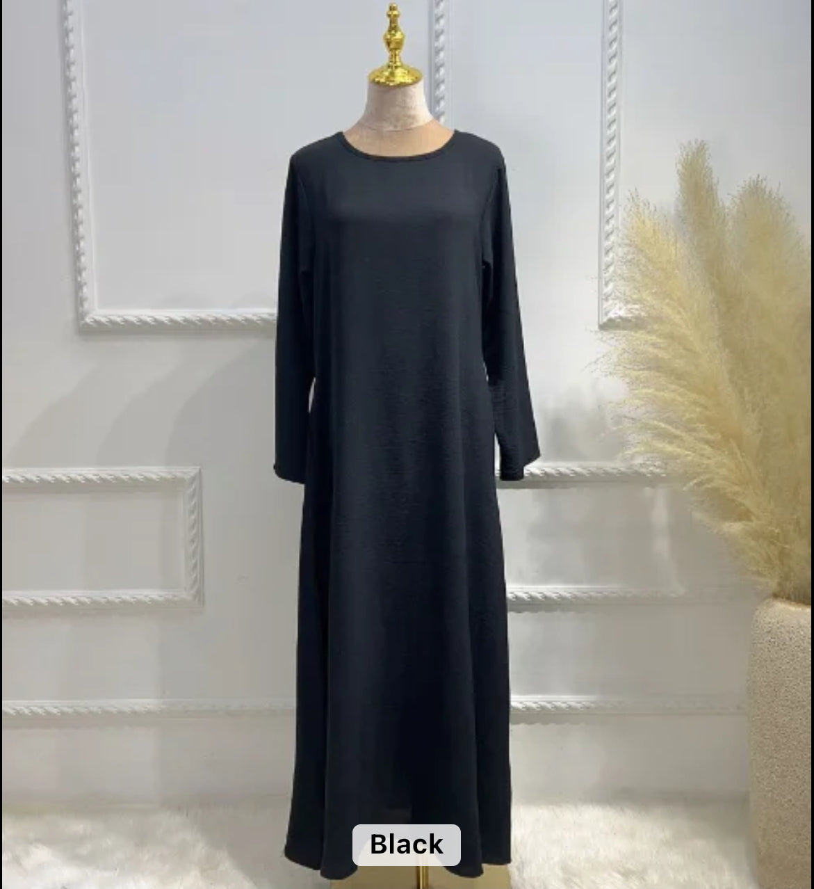 Lightweight Crepe Abaya with Pockets