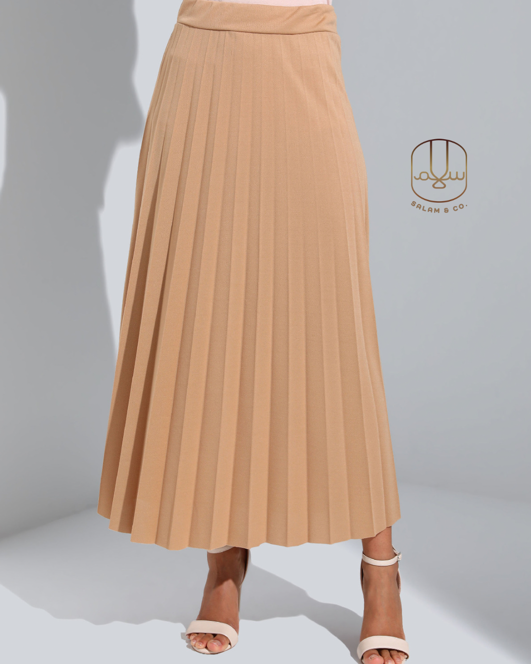 Pleated Maxi Skirt