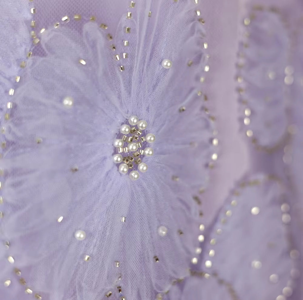 Floral Embellished Abaya Set