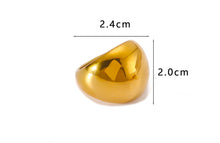 Chunky 18K Gold Plated Rings
