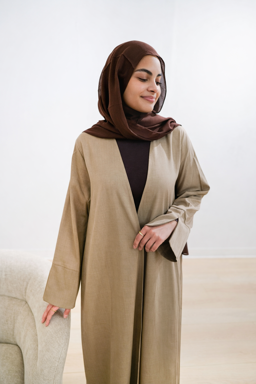 Luxe Minimalist Skirt & Abaya Set - Salam Fashion