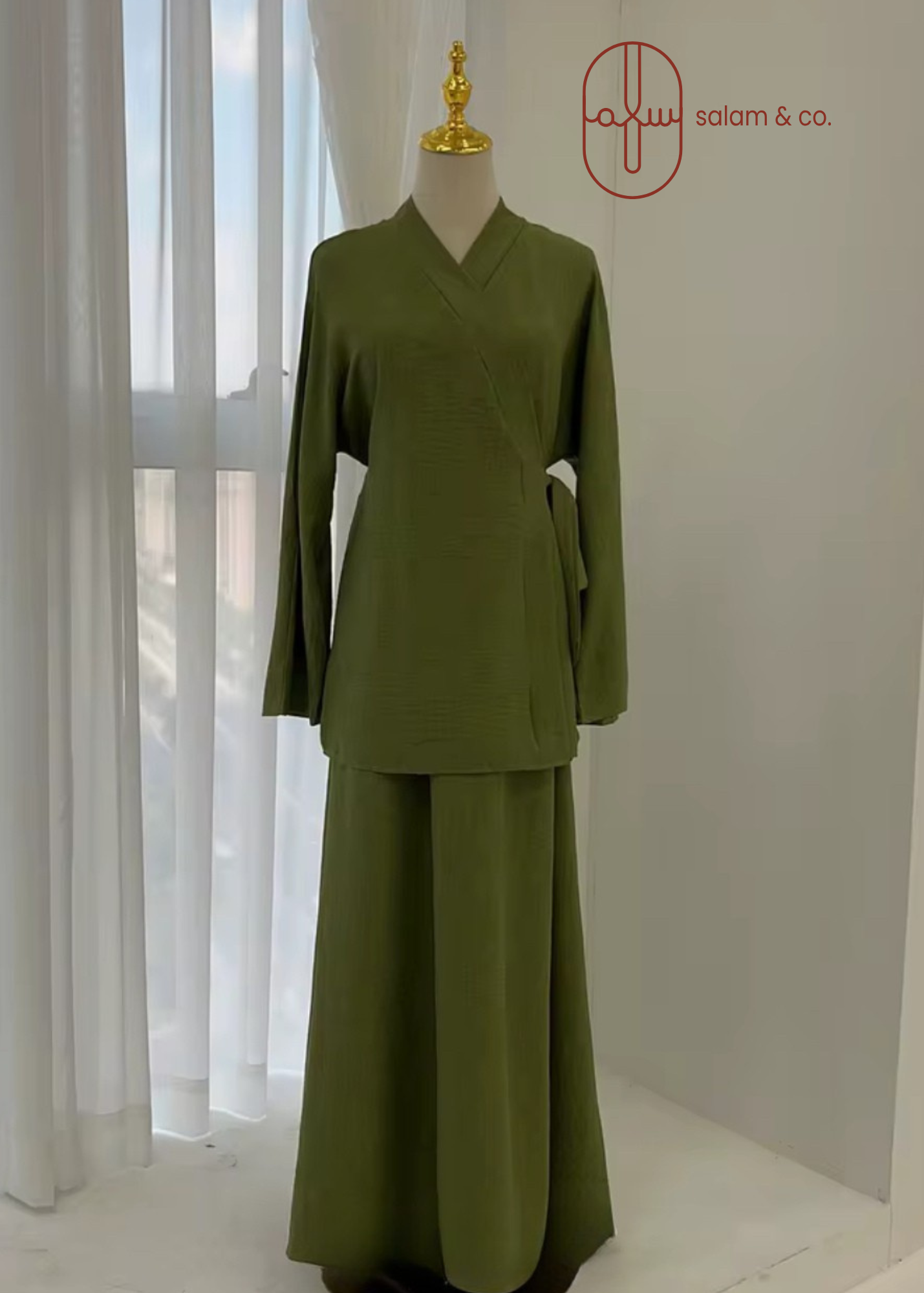 Kimono Style Co-ord -Maxi Skirt