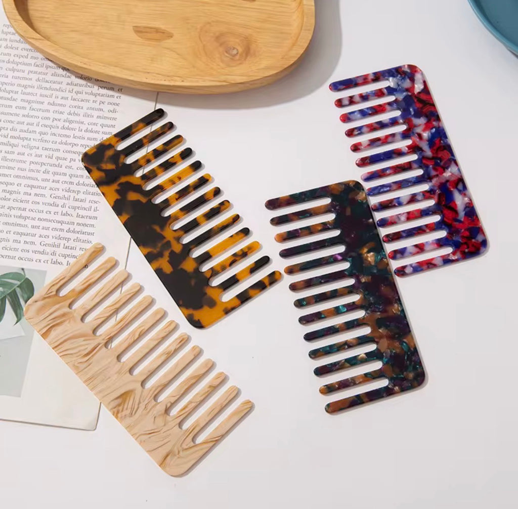 The Luxe Marble Wide-Tooth Comb - Salam Fashion