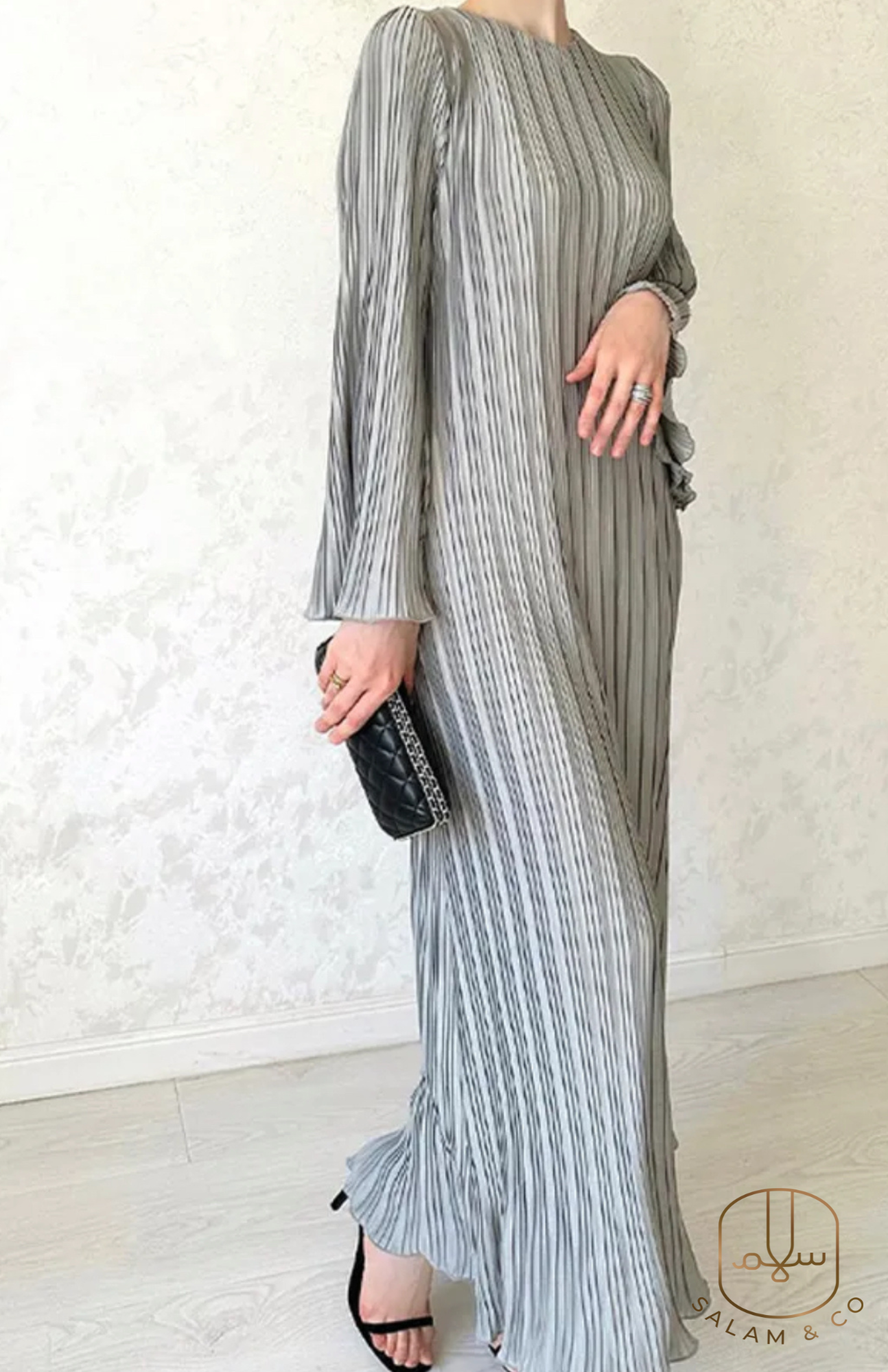 Pleated Maxi Dress