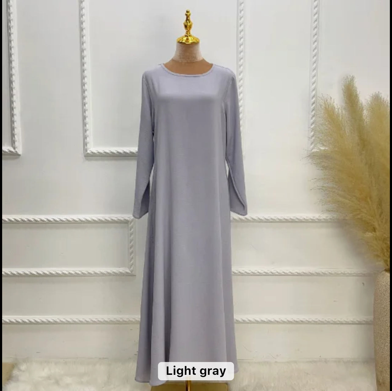 Lightweight Crepe Abaya with Pockets