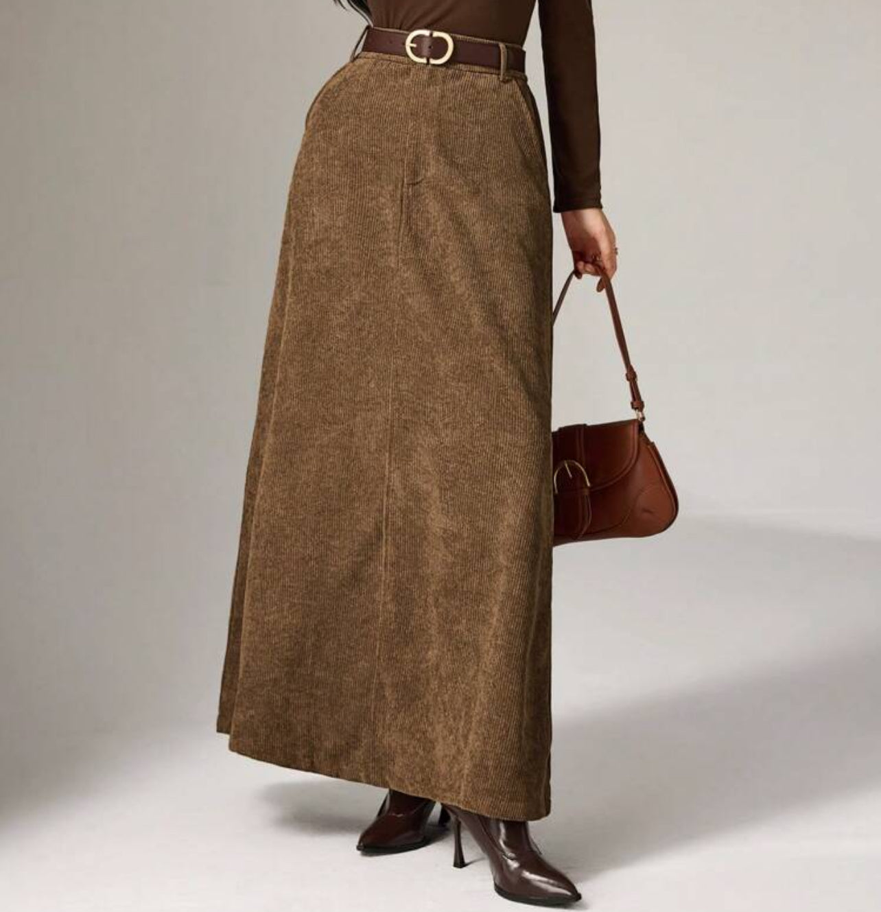 Corduroy Maxi Skirt