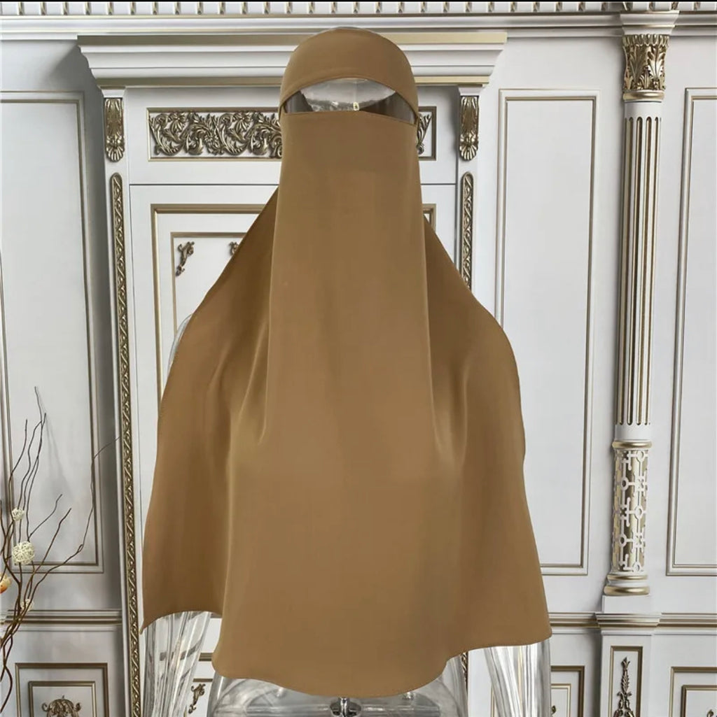 SINGLE LAYER NIQAB- Copper