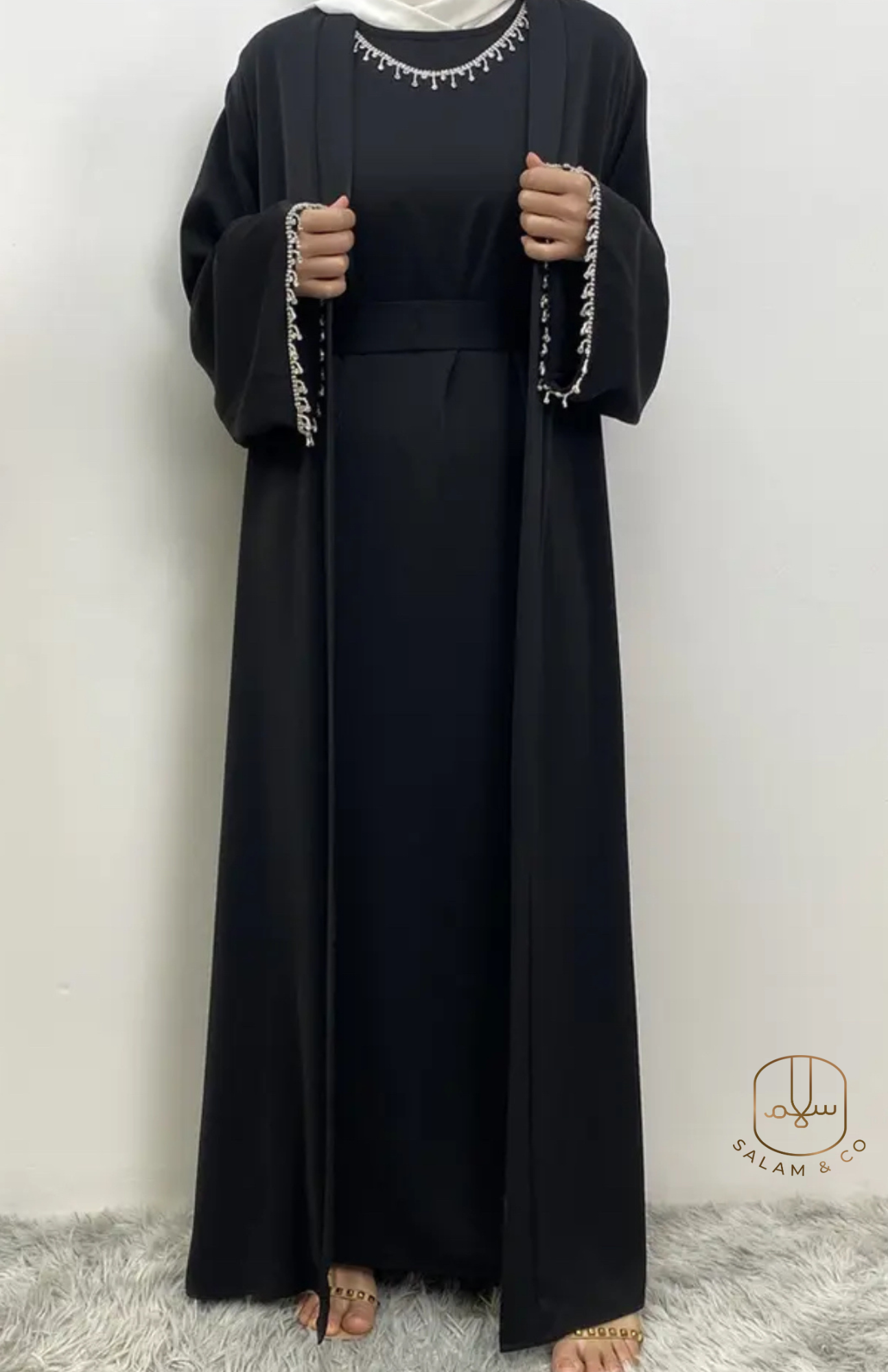 Crystal Beaded Abaya