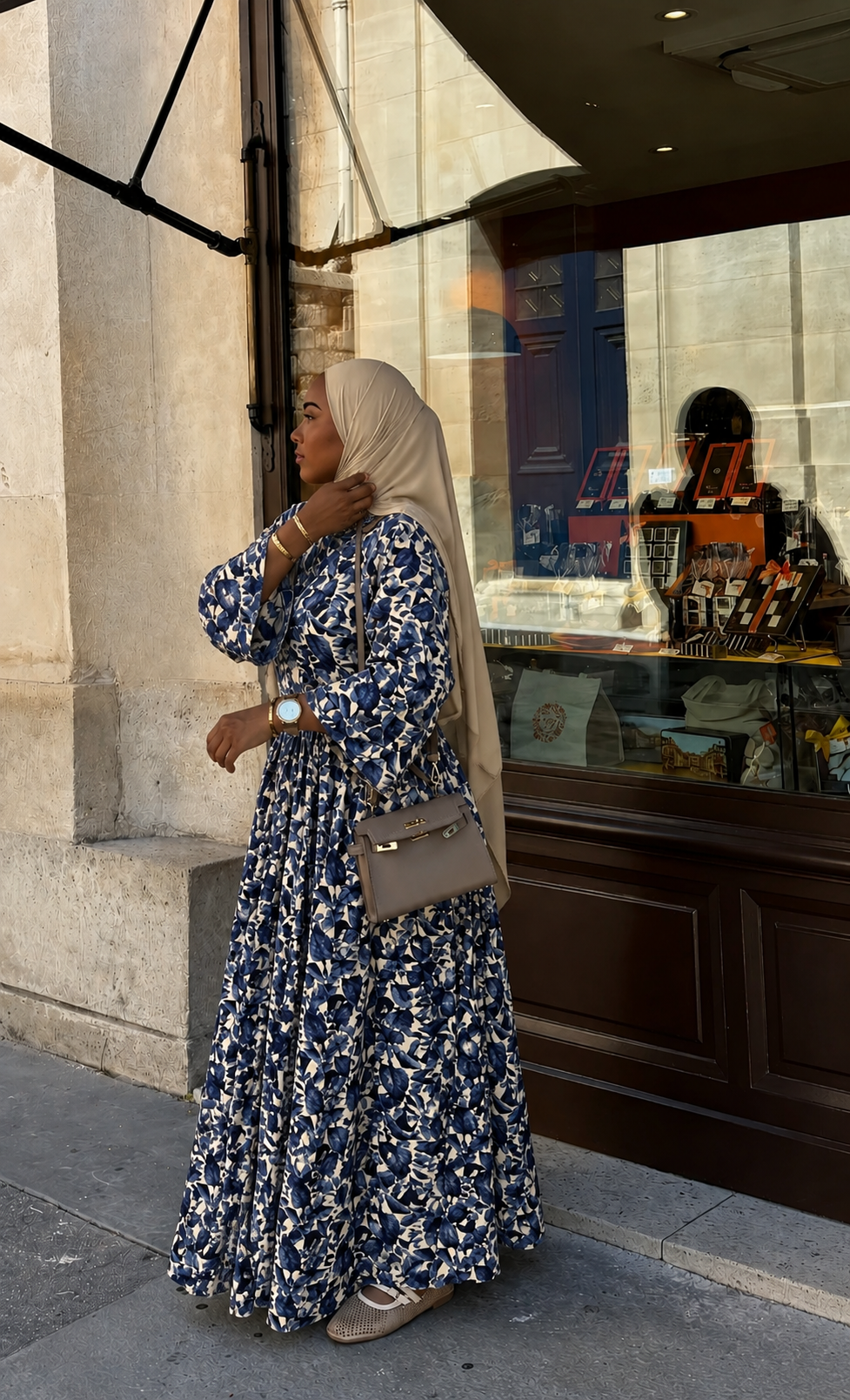 The Indigo Bloom Dress