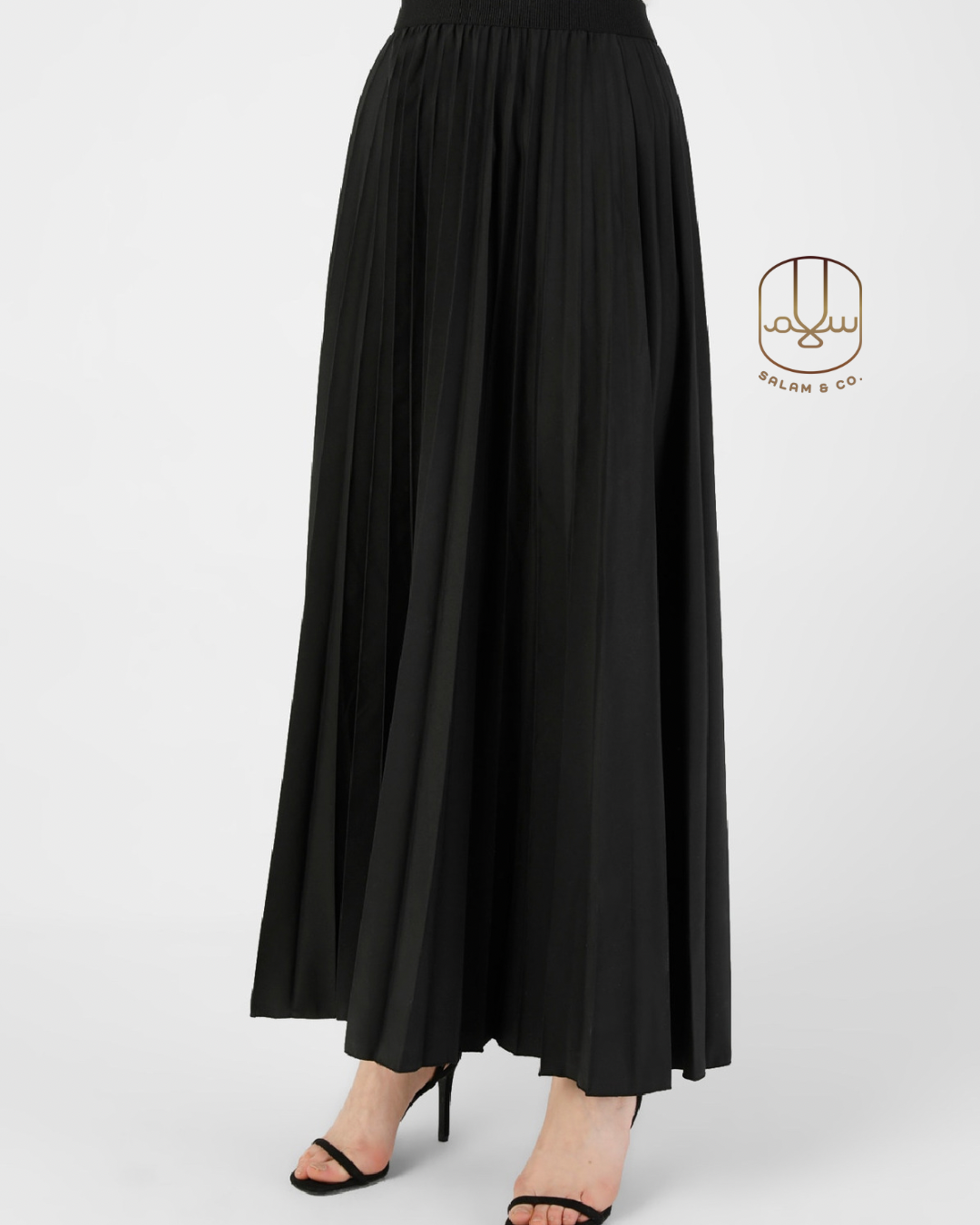 Pleated Maxi Skirt