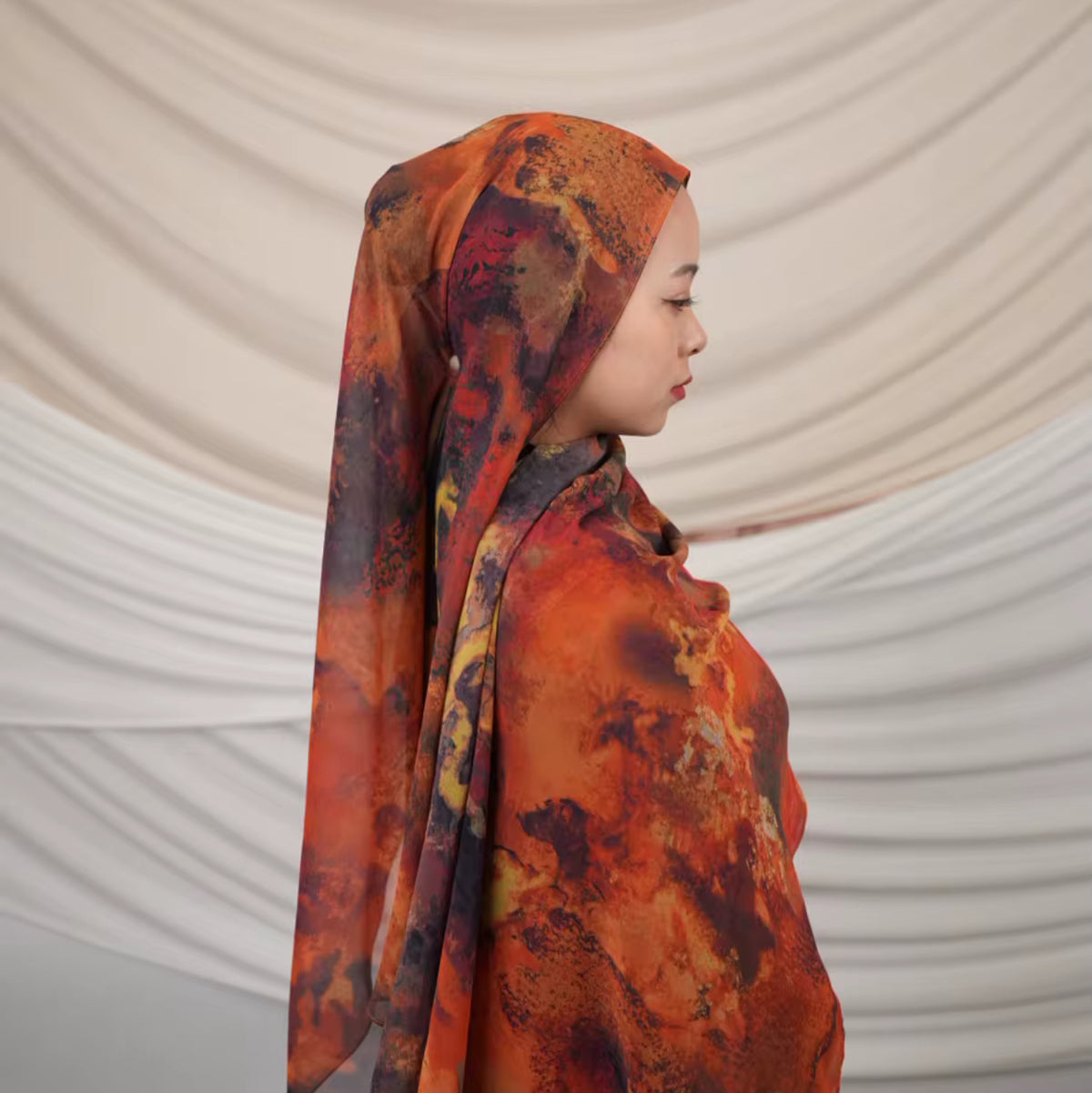 Printed Silk Chiffon - Salam Fashion