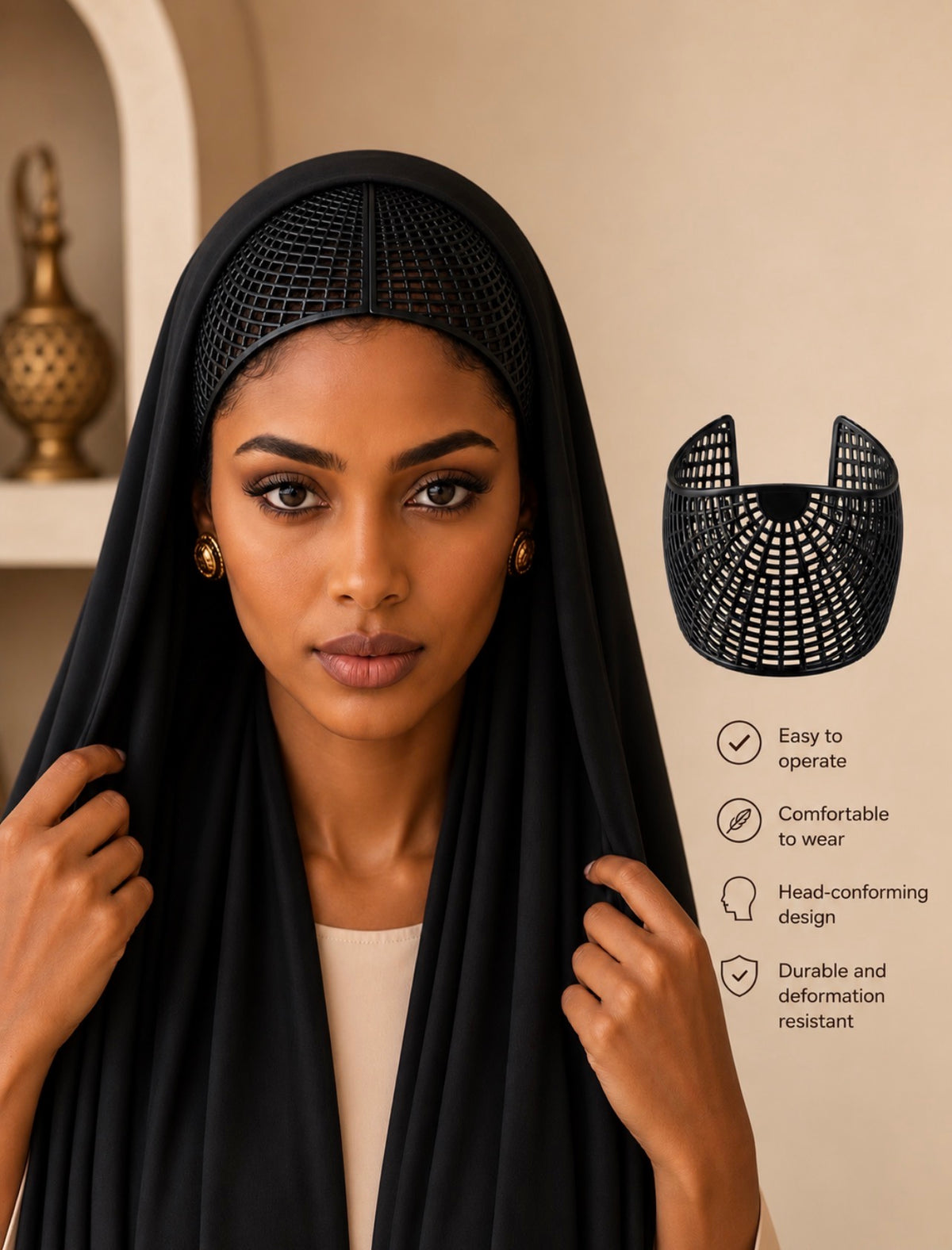 Noor Sculpt Hijab Cap - Salam Fashion
