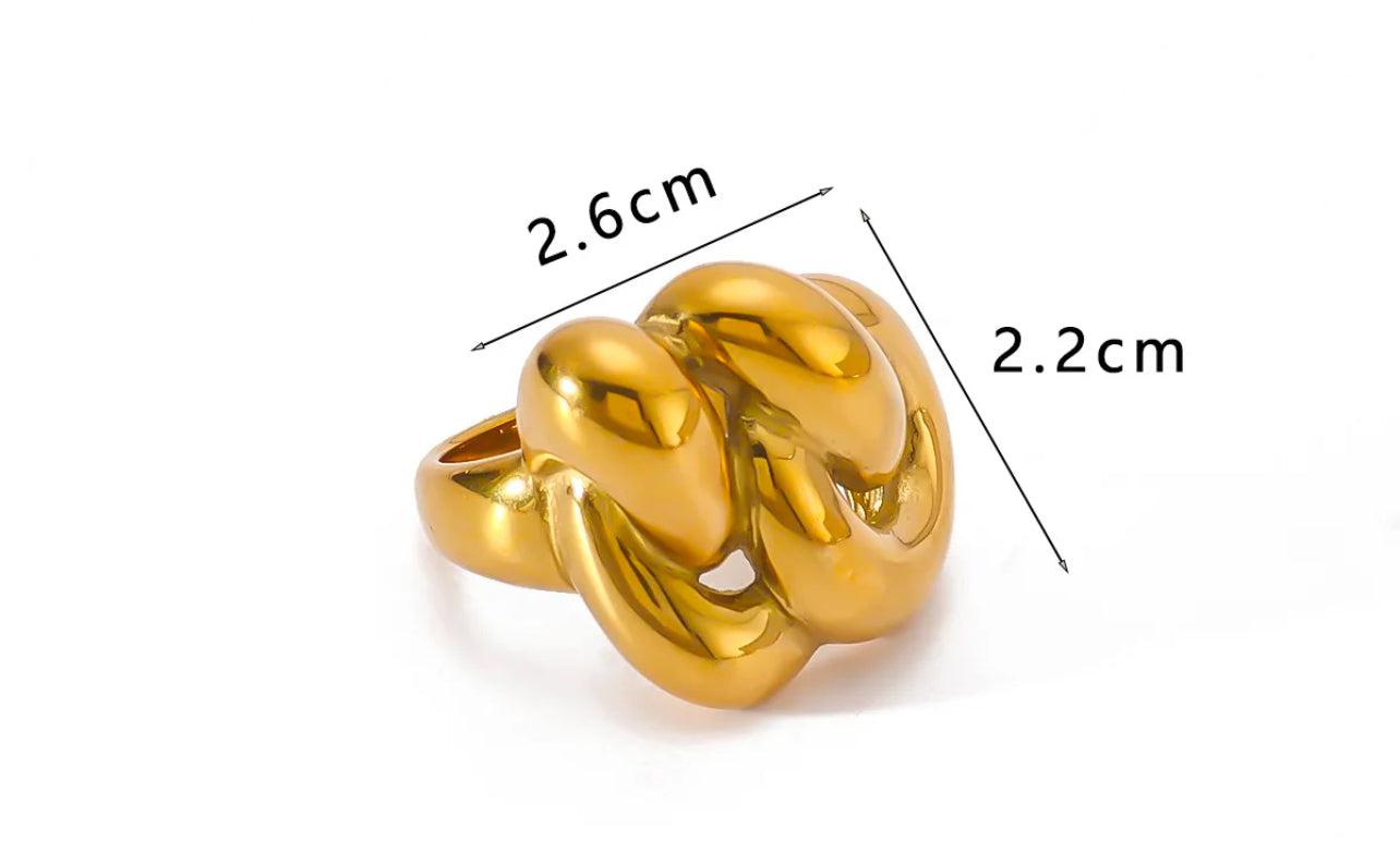 Chunky 18K Gold Plated Rings