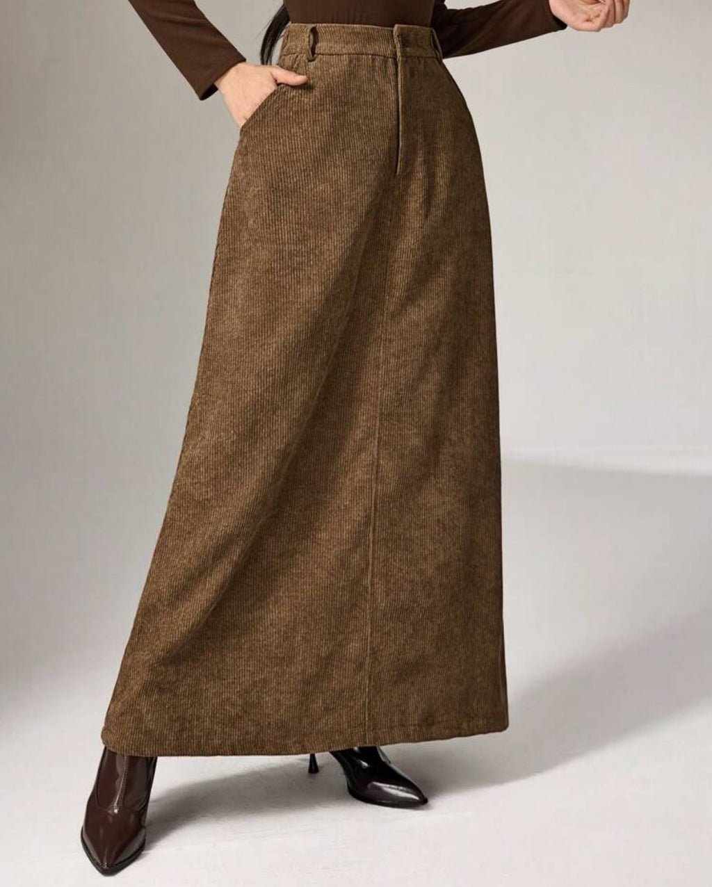 Corduroy Maxi Skirt